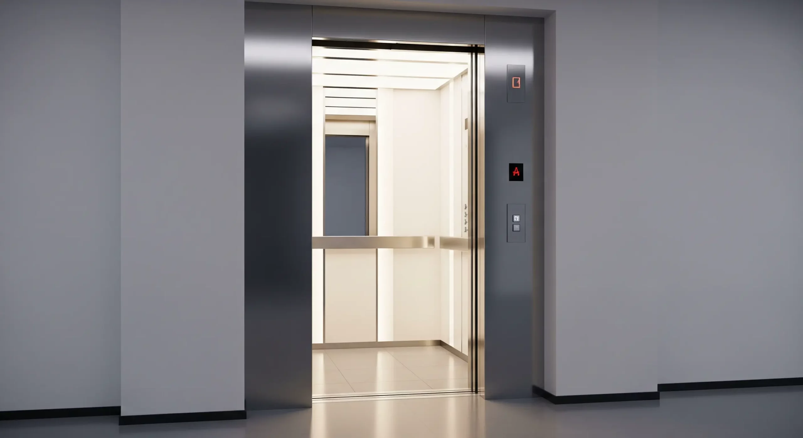 Titelbild vom Blog, zeigt einen Lift mit geöffneter Tür